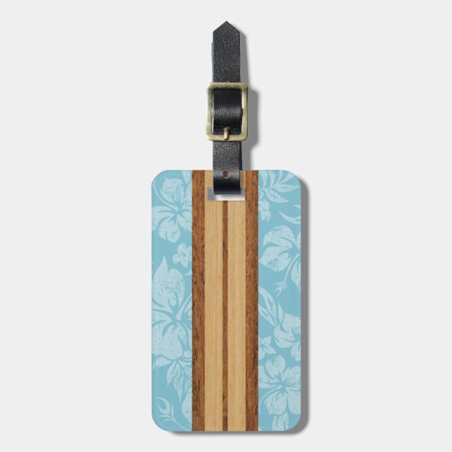 Étiquette À Bagage Étiquettes hawaïennes de bagage de plage de (Devant Vertical)