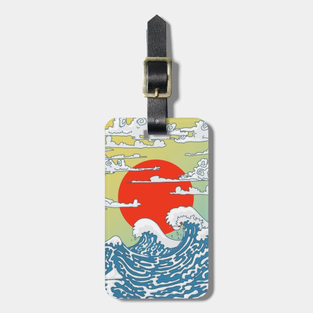 Étiquette À Bagage Étui iPhone Case-Mate Vagues Japonaises (Devant Vertical)