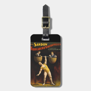 Étiquette À Bagage Eugen Sandow l'haltérophile de vaudeville Sandow