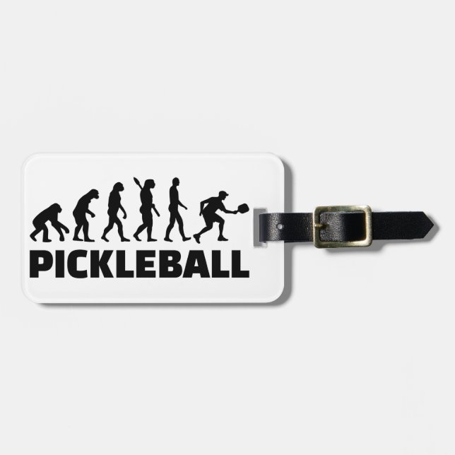 Étiquette À Bagage Évolution du Pickleball (Devant horizontal)