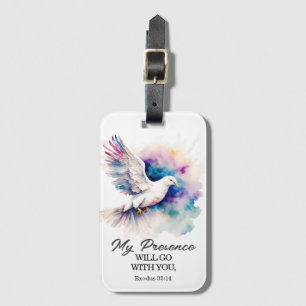 Étiquette À Bagage Exode 33:14 Ma présence ira avec vous la Bible