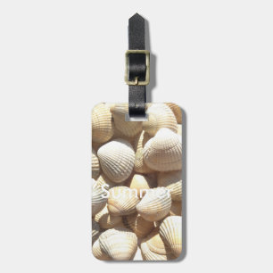 Étiquette À Bagage Exotic Tropical Sea Shell Summer Beach Photographi