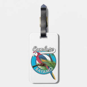 Étiquette À Bagage Explorer Hawaii logo rétro Luggage Tag