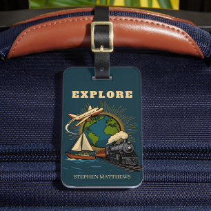 Étiquette À Bagage Explorez le Design Vintage du Monde