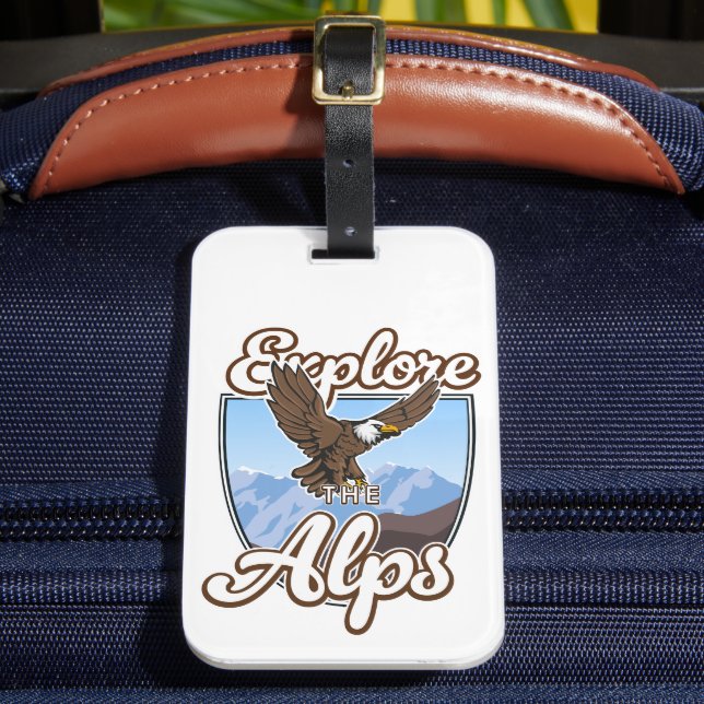 Étiquette À Bagage Explorez les Alpes  (Insitu Rectoal 2)