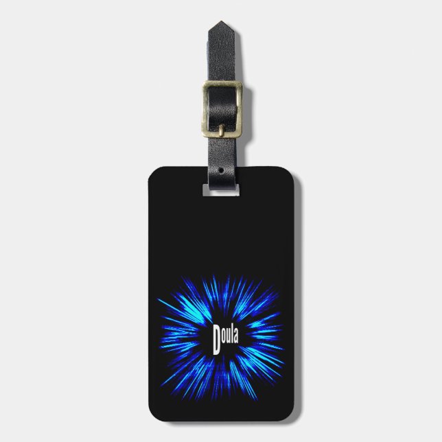 Étiquette À Bagage Explosion de Doula Star (Devant Vertical)