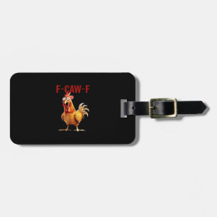 Étiquette À Bagage F-Caw-F Poulet Classique Art Vintage