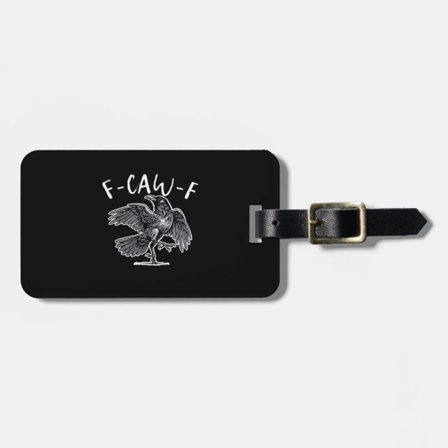 Étiquette À Bagage F-Caw-F Style Vintage (Devant horizontal)