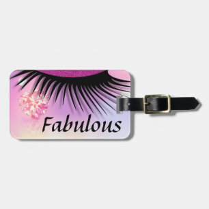 Étiquette À Bagage Fabuleux yeux de Parties scintillant de diamant ro