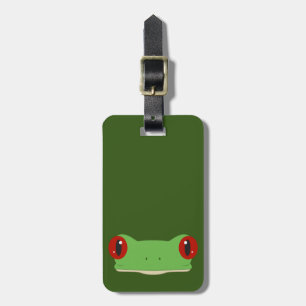 Étiquette À Bagage Face de grenouille