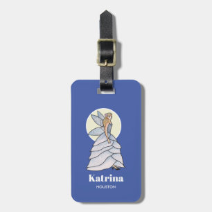 Étiquette À Bagage Fairy Princess Robe Pétale Illustration de mode