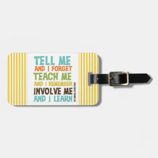 Étiquette À Bagage Faites- participermoi citation inspirée