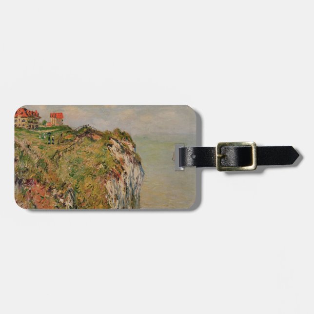 Étiquette À Bagage Falaise de Claude Monet | chez Dieppe, 1882 (Devant horizontal)
