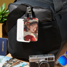 Fantaisie de Noël : Étiquettes de bagages pour rom
