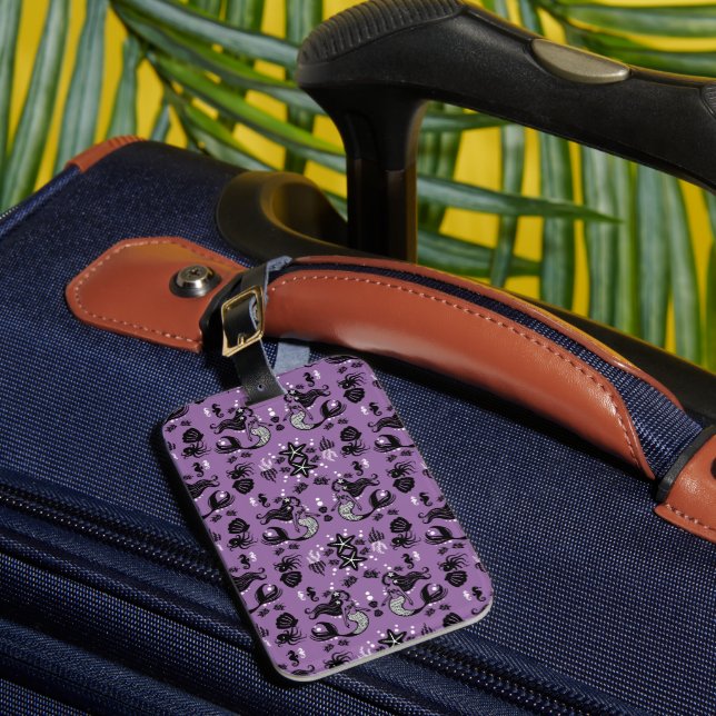 Étiquette À Bagage Fantaisie de Sirène Violette (Insitu Rectoal 1)