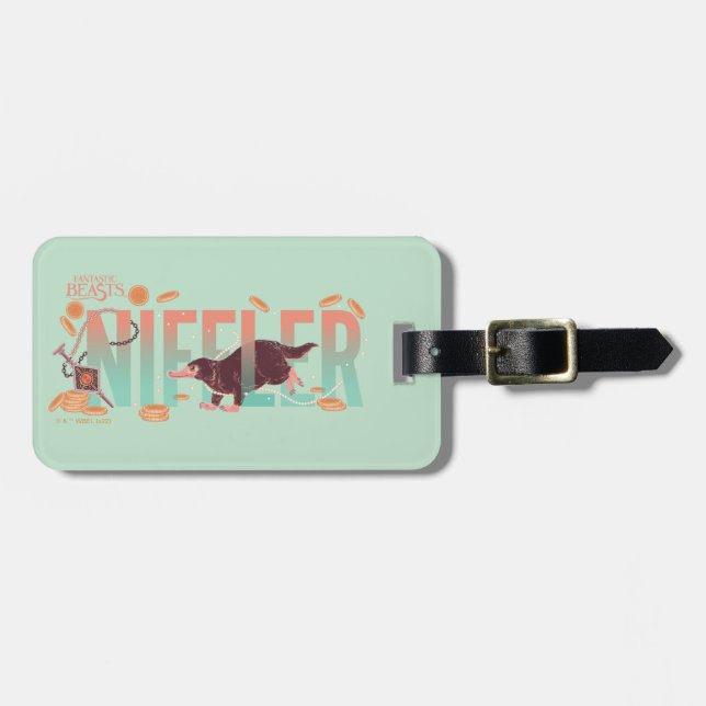 Étiquette À Bagage Fantastic Beasts Niffler (Devant horizontal)