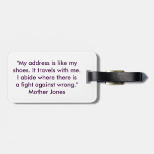 Étiquette À Bagage Feminista voyagera