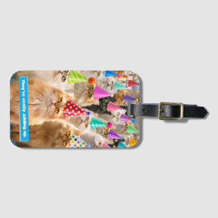 Étiquette À Bagage Fête de chats