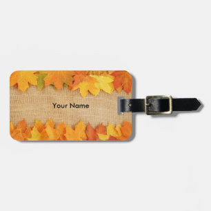 Étiquette À Bagage Feuilles d'automne