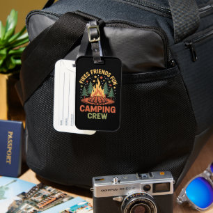 Étiquette À Bagage Feux de camp amis plaisir