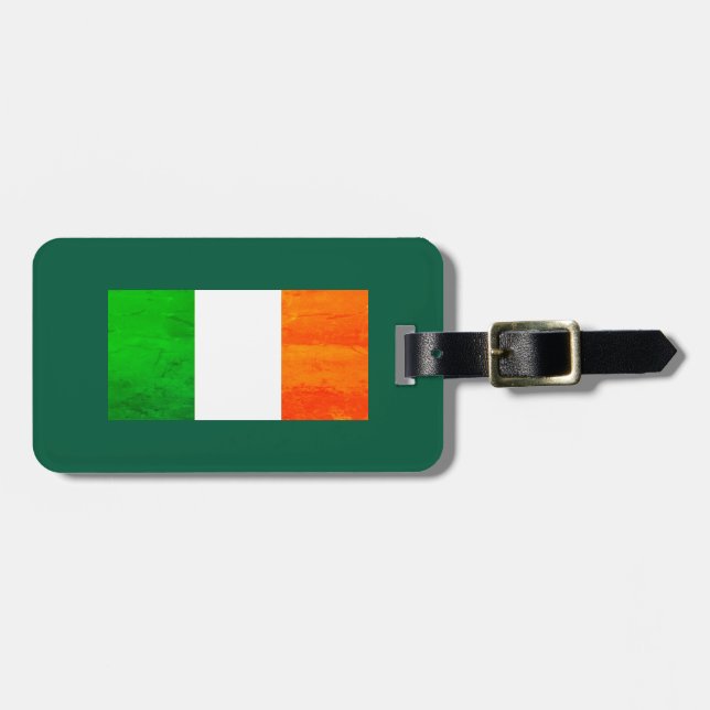 Étiquette À Bagage Fier Irlandais de Chicago - St Patrick (Devant horizontal)