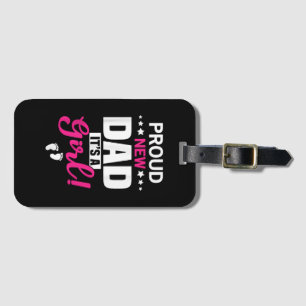 Étiquette À Bagage Fier Nouveau Papa C'est une fille