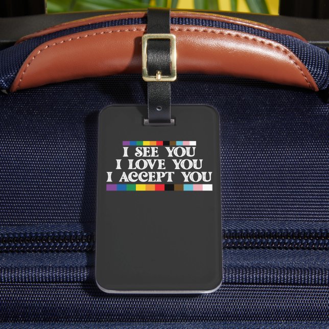 Étiquette À Bagage Fierté LGBT Je Vois L'Amour Accepter Votre Soutien (Insitu Rectoal 2)
