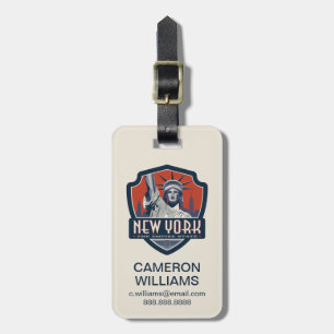 Étiquette À Bagage Fierté New York d'état