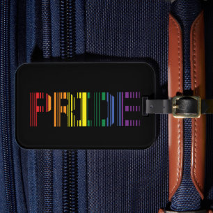 Étiquette À Bagage Fierté Rainbow Scan LGBTQ Typographie