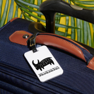 Étiquette À Bagage Figure avec l'image d'un taureau de la tribu