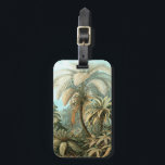 Étiquette À Bagage Filicinae par Ernst Haeckel, Plantes Vintages de l<br><div class="desc">Illustration vintage conception botanique de la nature par Ernst Haeckel avec un design de forêt tropicale humide. Une variété de fougères exotiques dans une jungle. Les fougères sont des plantes vasculaires qui n'ont ni graines ni fleurs,  elles se reproduisent par des spores.</div>