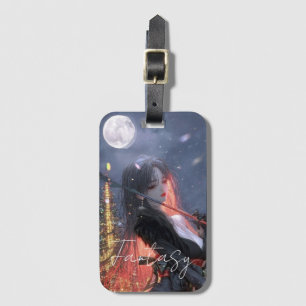 Étiquette À Bagage Fille de fantasy esthétique / sombre