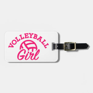 Étiquette À Bagage Fille de volleyball