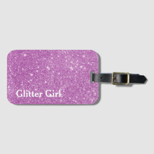 Étiquette À Bagage Fille Paillettes Roses Montre Ton Éclat