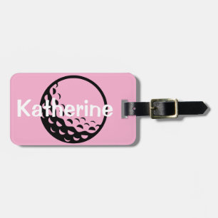 Étiquette À Bagage Filles Mignon Rose Golf Sports Enfants