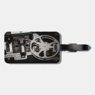 Étiquette À Bagage Film Projector / Movie Reel Luggage Tag