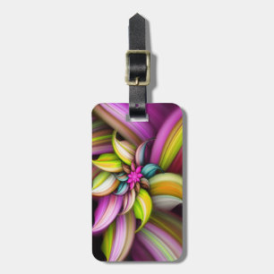 Étiquette À Bagage Fine mignon Cool Girl Retro Floral Mode