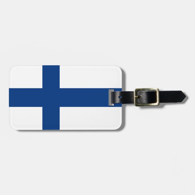 Étiquette À Bagage Finland flag Luggage Tag (Devant horizontal)