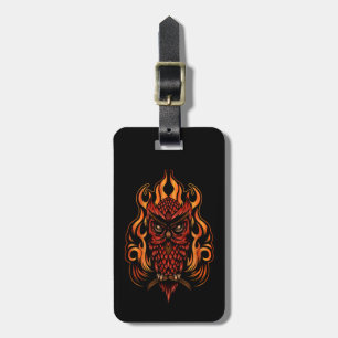 Étiquette À Bagage Fire owl