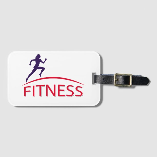 Étiquette À Bagage Fitness (Devant Horizontal)