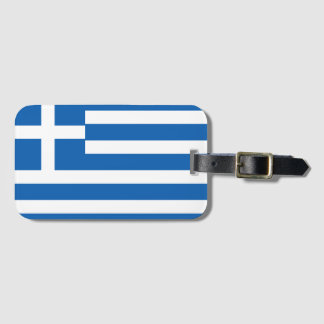 Étiquette À Bagage Flag de Greece