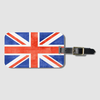Étiquette À Bagage Flag de Grunge