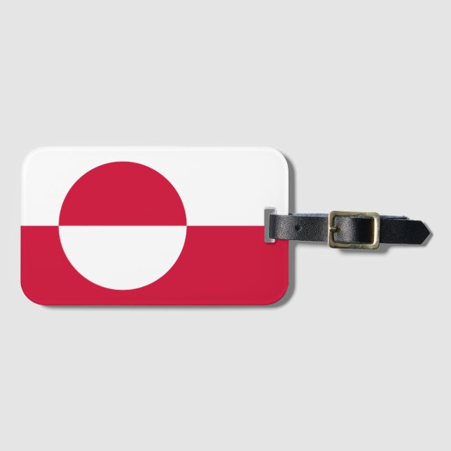Étiquette À Bagage Flag Of Greenland (Devant Horizontal)