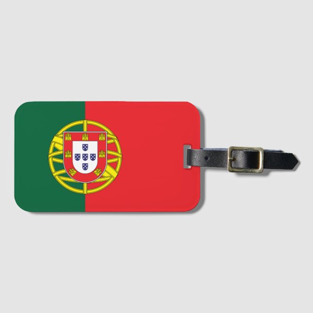 Étiquette À Bagage Flag of Portugal (Devant Horizontal)