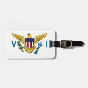 Étiquette À Bagage Flag of US Virgin Islands