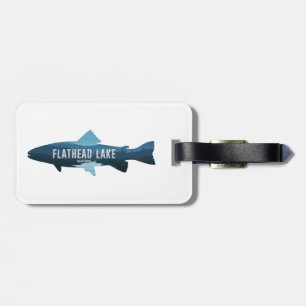 Étiquette À Bagage Flathead Lake Montana Fish