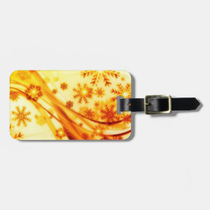 Étiquette À Bagage Flèches de Noël dorées