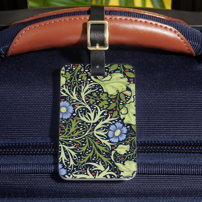 Étiquette À Bagage Fleur Antique d'Algues de William Morris (Insitu Rectoal 2)