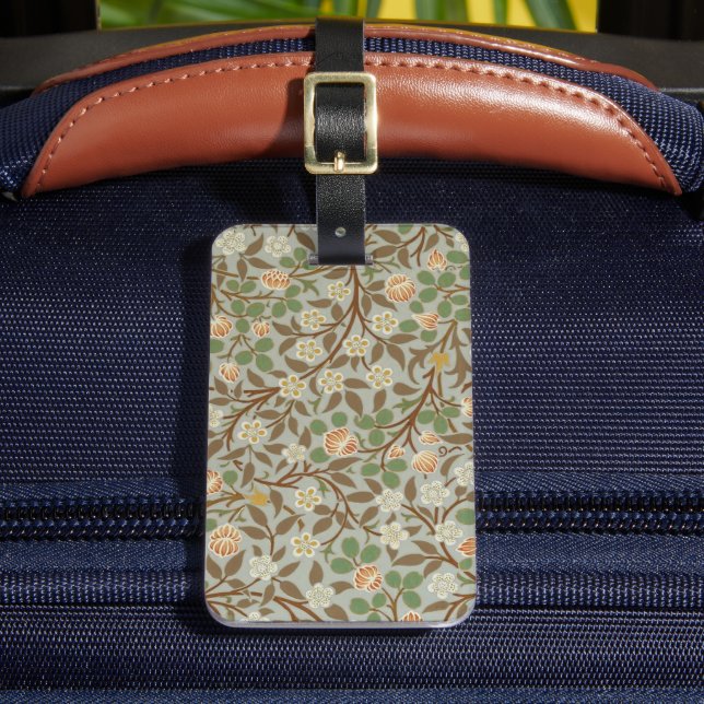 Étiquette À Bagage Fleur botanique de trèfle William Morris (Insitu Rectoal 2)
