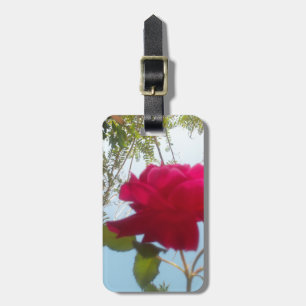 Étiquette À Bagage Fleur céleste : Un Rose contre le ciel